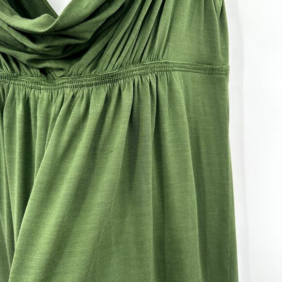 Leon Max Grecian Lightweight Silk Wool Blend Mini Dress in Green Size XS (flaw) - Picture 10 of 10